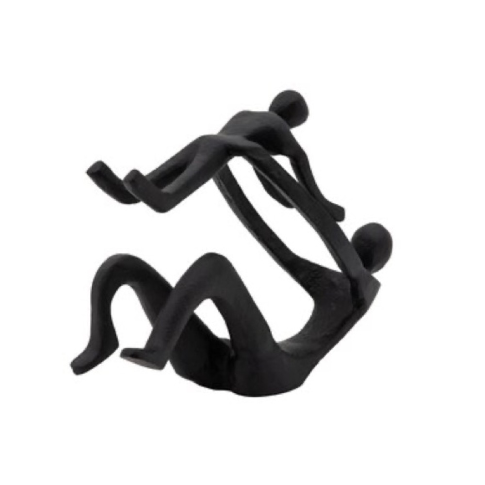 Kingston Living 8" Black Mother and Child Sculpture
